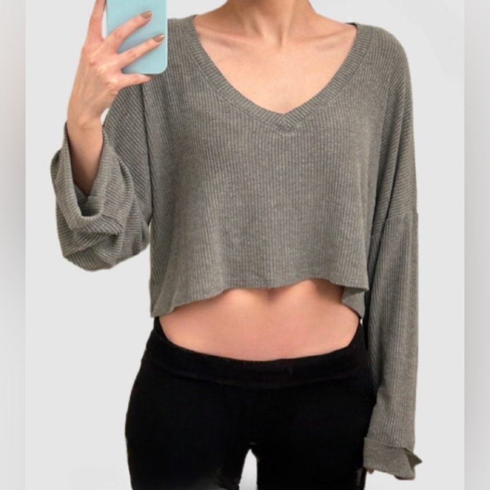 Joah Brown | *Rare Find* Vintage Long Sleeve Ribbed Crop Top